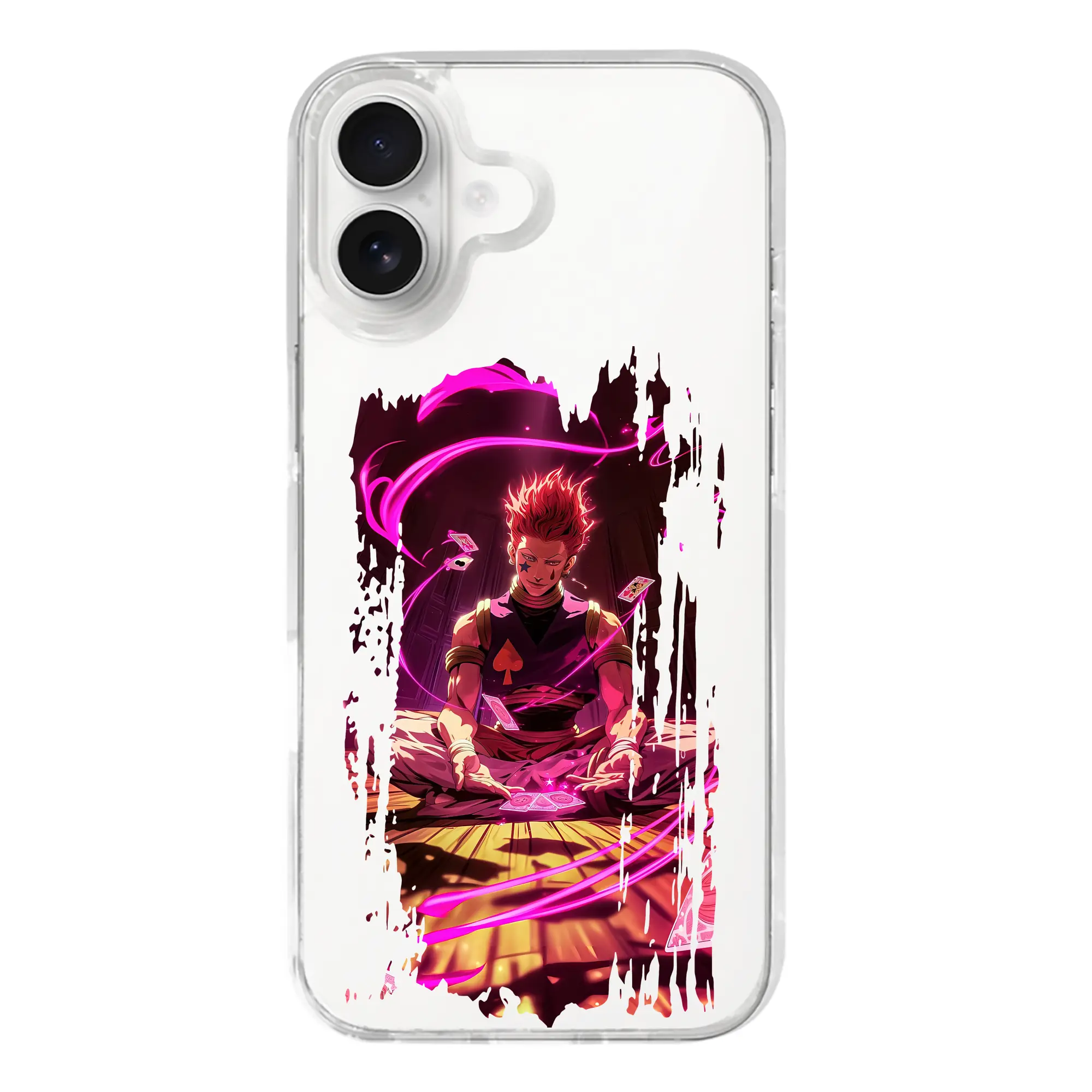 ハンター×ハンター グッズ ヒソカ＝モロウ - iPhone 17シリーズ 透明スマホケース – 薄型・耐衝撃・精密フィット保護カバー